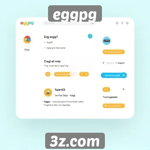 Exploração da interface do usuário no site eggpg